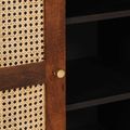 vidaXL Servírovacia skriňa Hnedá 90 x 33,5 x 75 cm Masívne mango drevo