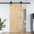 vidaXL Dvere NARVIK 100 x 210 cm Masívne borovicové drevo (neupravené)