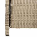 vidaXL Skrinkový Béžová 70 x 50 x 87 cm Polyester a Roly Rattan