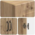 vidaXL Sada skríň 2 ks 66 x 34,5 x 87 cm Kompozitné drevo Dub artisan