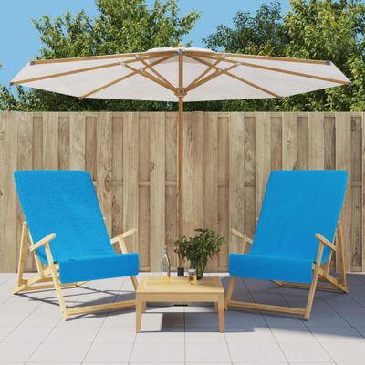vidaXL Plážové uteráky 2 ks tyrkysové 60x135 cm látka 400 GSM