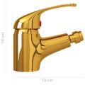 vidaXL Kúpeľňová batéria na bidet zlatá 13x12 cm