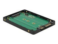 Bay adaptér pre dátový sklad - 2,5" na M.2 - čierna, strieborná