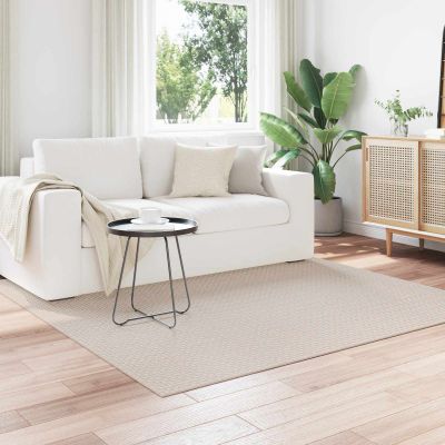 vidaXL Kusové koberce Štvorcový FARO Krémová 200 x 200 cm Polyester