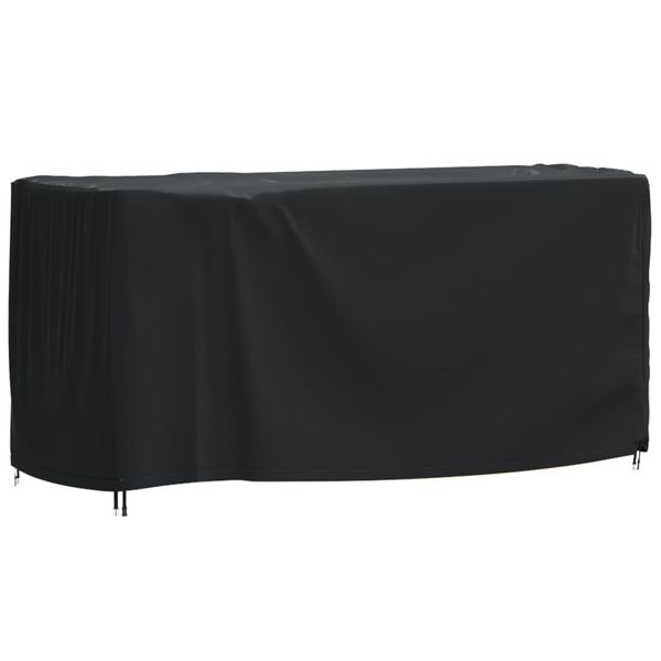 vidaXL Poťah na záhradný nábytok čierny 180x70x90 cm vodotesný 420D