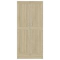 vidaXL Knižnica, dub sonoma 82,5x30,5x185,5 cm, kompozitné drevo