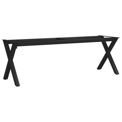 vidaXL Nohy na lavičku, rám v tvare X 125x36x42 cm