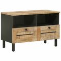 vidaXL Úložné skrine Prírodná 70 x 33 x 46 cm Masívne mango drevo
