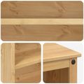 vidaXL Kuchynský ostrovný set 2 ks Medový vosk 112 x 77 x 91,5 cm