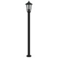 vidaXL Vonkajšia stojaca lampa čierna 120 cm nehrdzavejúca oceľ