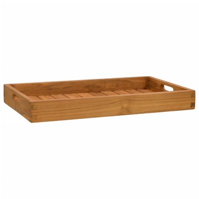 vidaXL Servírovací podnos 60x35 cm masívne tíkové drevo