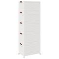 vidaXL stohovateľný úložný box s kolesami 5poschodový 75L 64x40x179 cm