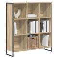 vidaXL Knižnica 99.5 x 30 x 108.5 cm Kompozitné drevo Sonoma