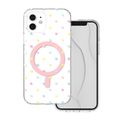 Puzdro Bubble Dots Mag pre iPhone 11 biela