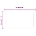 vidaXL LED kúpeľňové zrkadlo 40x70 cm
