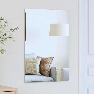 vidaXL Nástenné zrkadlo Obdĺžnikový 70 x 50 cm tvrdené sklo