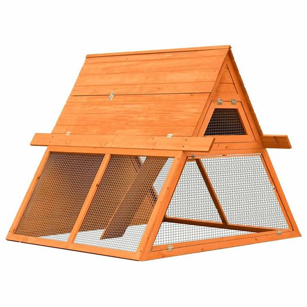 vidaXL Králikáreň, borovicový a jedľový masív 152x128x108 cm