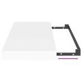 vidaXL Plávajúce nástenné police 2 ks, biele 50x23,5x3,8 cm, MDF