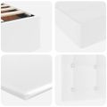 vidaXL Postel s úložným prostorem a matrací Čistá biela 180 x 200 cm