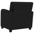 vidaXL Kreslo Čierna Látka