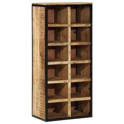 vidaXL Skriňa na topánky 50 x 30 x 110 cm Masívne mango drevo Hnedá