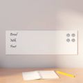 vidaXL Nástenná magnetická tabuľa biela 60x20 cm tvrdené sklo