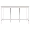 vidaXL Barový stolík biely 180x80x110 cm borovicový masív
