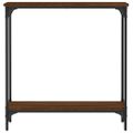 vidaXL Konzolový stolík hnedý dub 75x22,5x75 cm kompozitné drevo