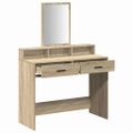 vidaXL Toaletný stolík Sonoma dub 100 x 41 x 140 cm Kompozitné drevo