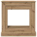 vidaXL Obloženie krbu dub artisan 90x30x90 cm kompozitné drevo