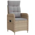 vidaXL Záhradný lounge set 2 ks Beige a svetlo šedá