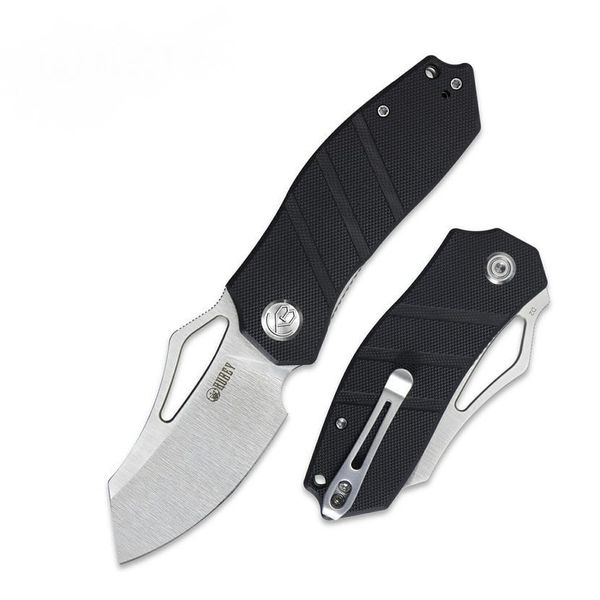 Kubey KU335A Ceyx vreckový nôž 7,5 cm, čierna, G10, spona