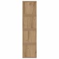 vidaXL Roh na skladovanie CD 4 ks Dub artisan 40 x 17 x 17 cm
