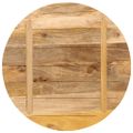 vidaXL Stolová doska Ø 90x2,5 cm okrúhla masívny surový mangovník