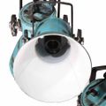vidaXL Závesná lampa 25 W šmuhovaná modrá 30x30x100 cm E27