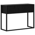 vidaXL Koncový stôl Čierny dub 100 x 36 x 75 cm Kompozitné drevo