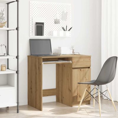 vidaXL Stôl dub artisan 86x49x76 cm kompozitné drevo