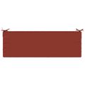 vidaXL Vankúš na lavičku SOEST 100% polyester Červená 140 x 50 x 8 cm