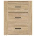 vidaXL Nočný stolík dub sonoma 50x36x60 cm spracované drevo