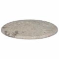 vidaXL Stolová doska sivá Ø50x2,5 cm mramor