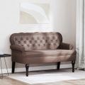 vidaXL Chesterfield lavica Hnedá 119,5 x 64,5 x 75 cm Umelá koža