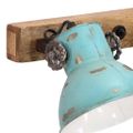 vidaXL Nástenná lampa 25 W šmuhovaná modrá 90x25 cm E27