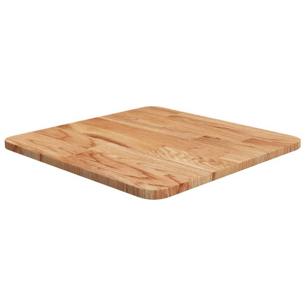 vidaXL Štvorcová stolová doska bledohnedá 40x40x1,5 cm lakovaný dub