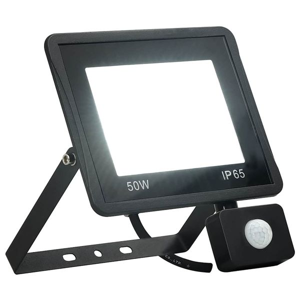 vidaXL LED reflektor so senzorom 50 W studené biele svetlo