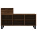 vidaXL Botník hnedý dub 102x36x60 cm spracované drevo