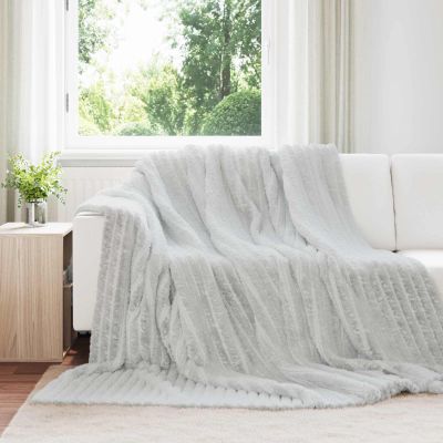 vidaXL Deka Sivá 240 x 220 cm Flís