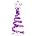 vidaXL LED vianočný stromček s ozdobami 80 LED teplá biela 120 cm