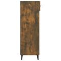 vidaXL Botník dymový dub 60x35x105 cm spracované drevo