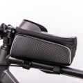 Vodotesná taška na rám bicykla s tieneným držiakom na telefón Model02 čierna