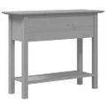 vidaXL Konzolový stolík BODO sivý 91x35x74 cm borovicový masív